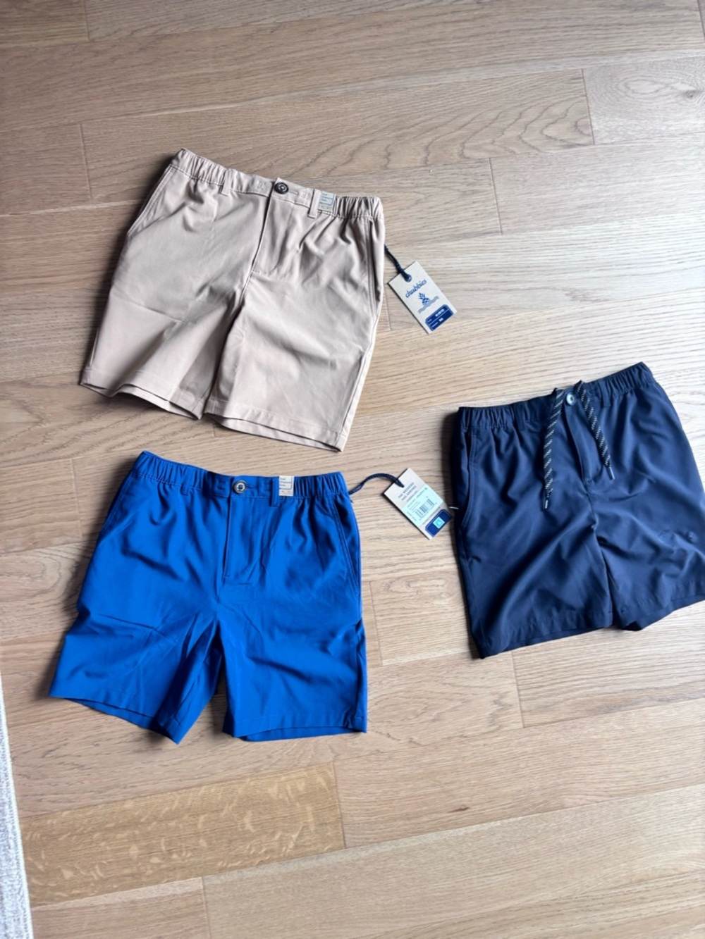 chubbies Khaki, Royal Blue & Navy Men's Flat Front Shorts